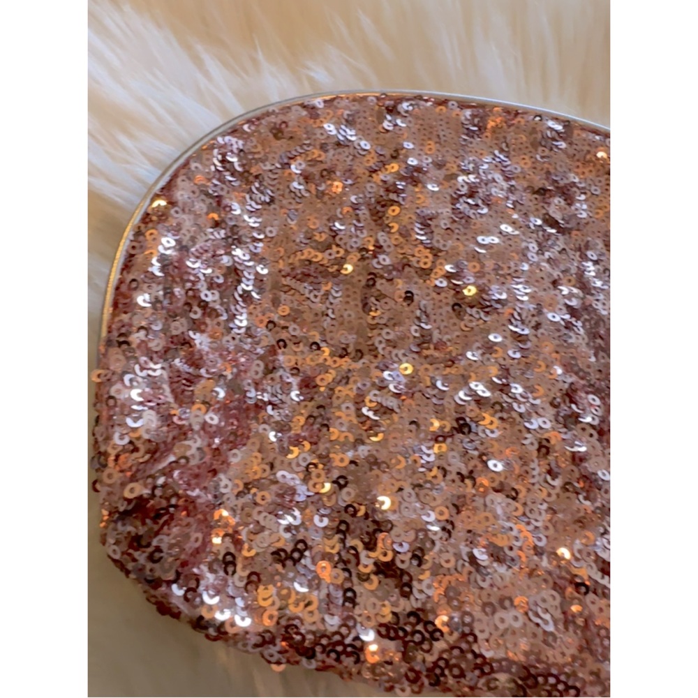 Tartan & Twine• Glam Rose Gold Glitter Beauty Bag - Picture 5 of 12